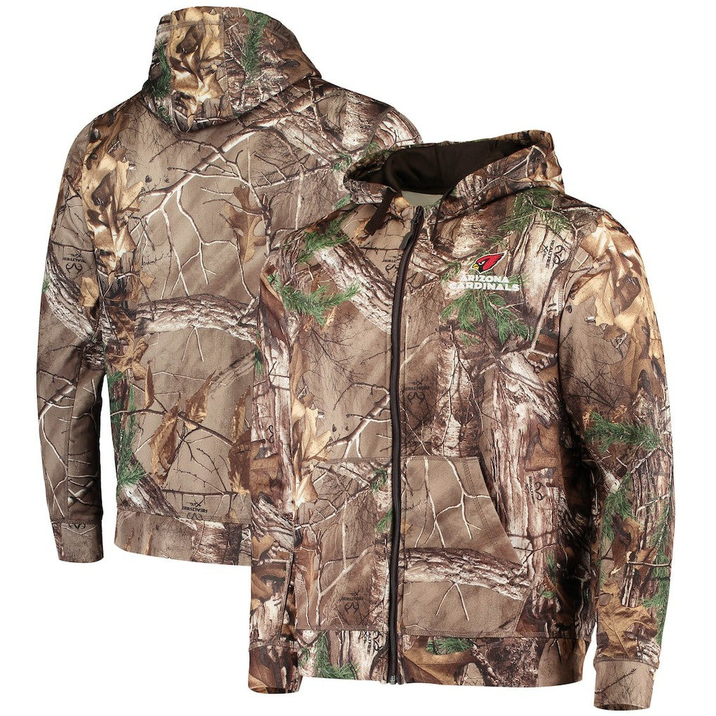 Arizona Cardinals Dunbrooke Trophy Tech Fleece Full-Zip Hoodie - Realtree Camo Hoodies