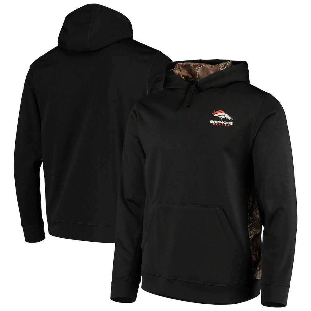 Denver Broncos Dunbrooke Logo Ranger Pullover Hoodie - Black/Realtree Camo Hoodies
