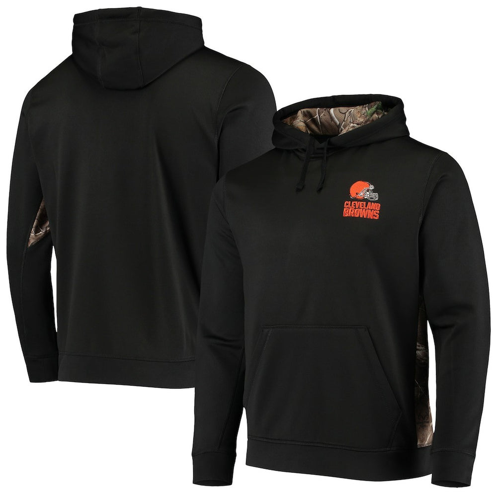 Cleveland Browns Dunbrooke Logo Ranger Pullover Hoodie - Black/Realtree Camo Hoodies