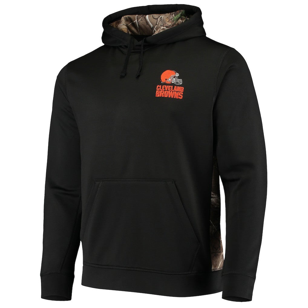 Cleveland Browns Dunbrooke Logo Ranger Pullover Hoodie - Black/Realtree Camo Hoodies