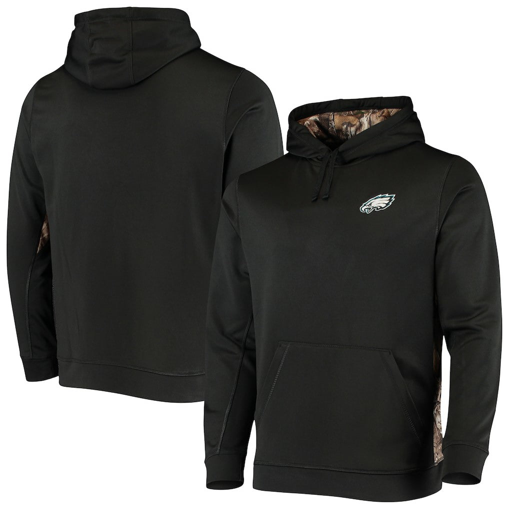 Philadelphia Eagles Dunbrooke Logo Ranger Pullover Hoodie - Black/Realtree Camo Hoodies