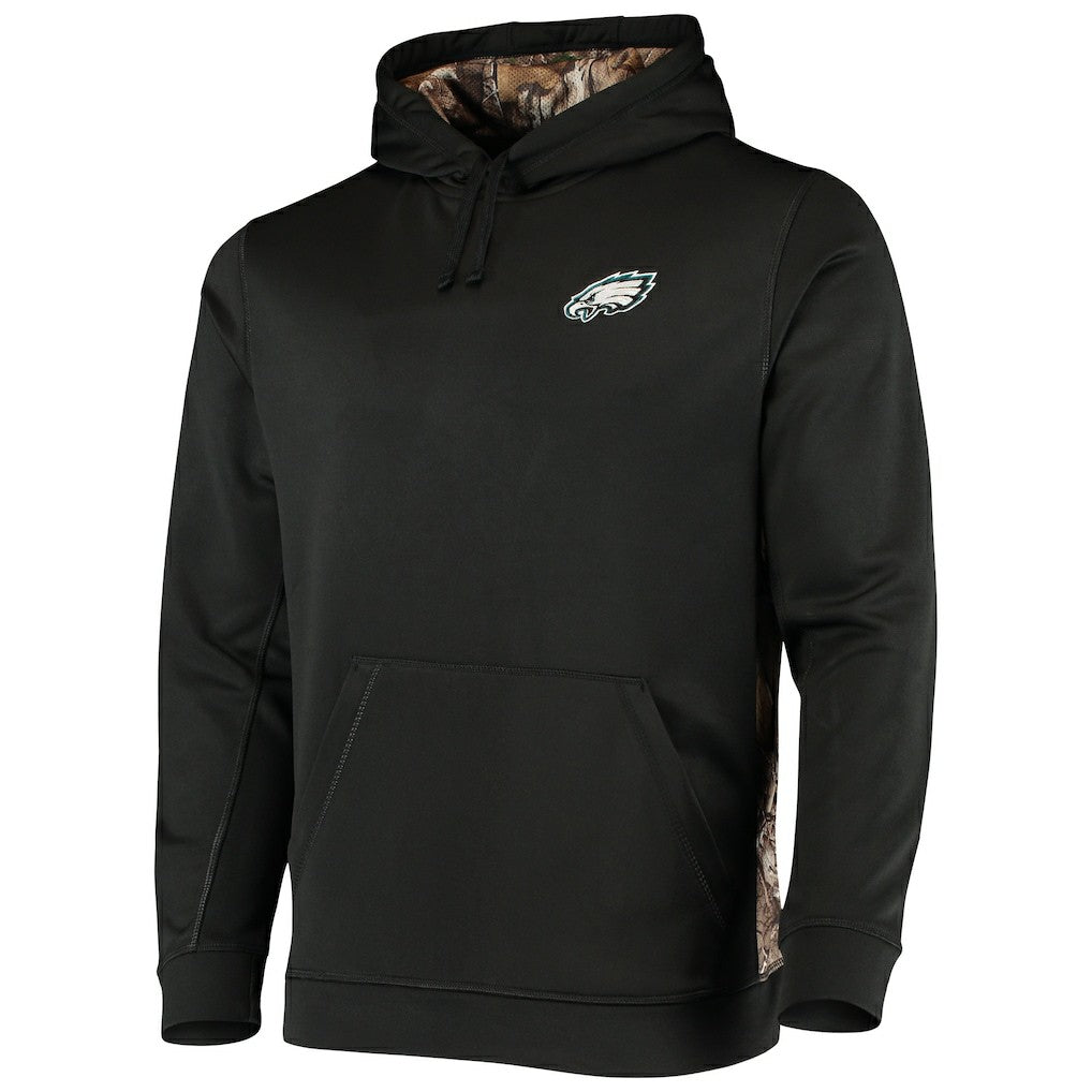Philadelphia Eagles Dunbrooke Logo Ranger Pullover Hoodie - Black/Realtree Camo Hoodies