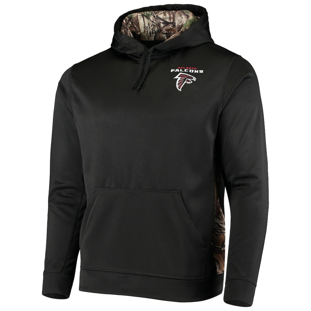 Atlanta Falcons Dunbrooke Logo Ranger Pullover Hoodie - Black/Realtree Camo Hoodies