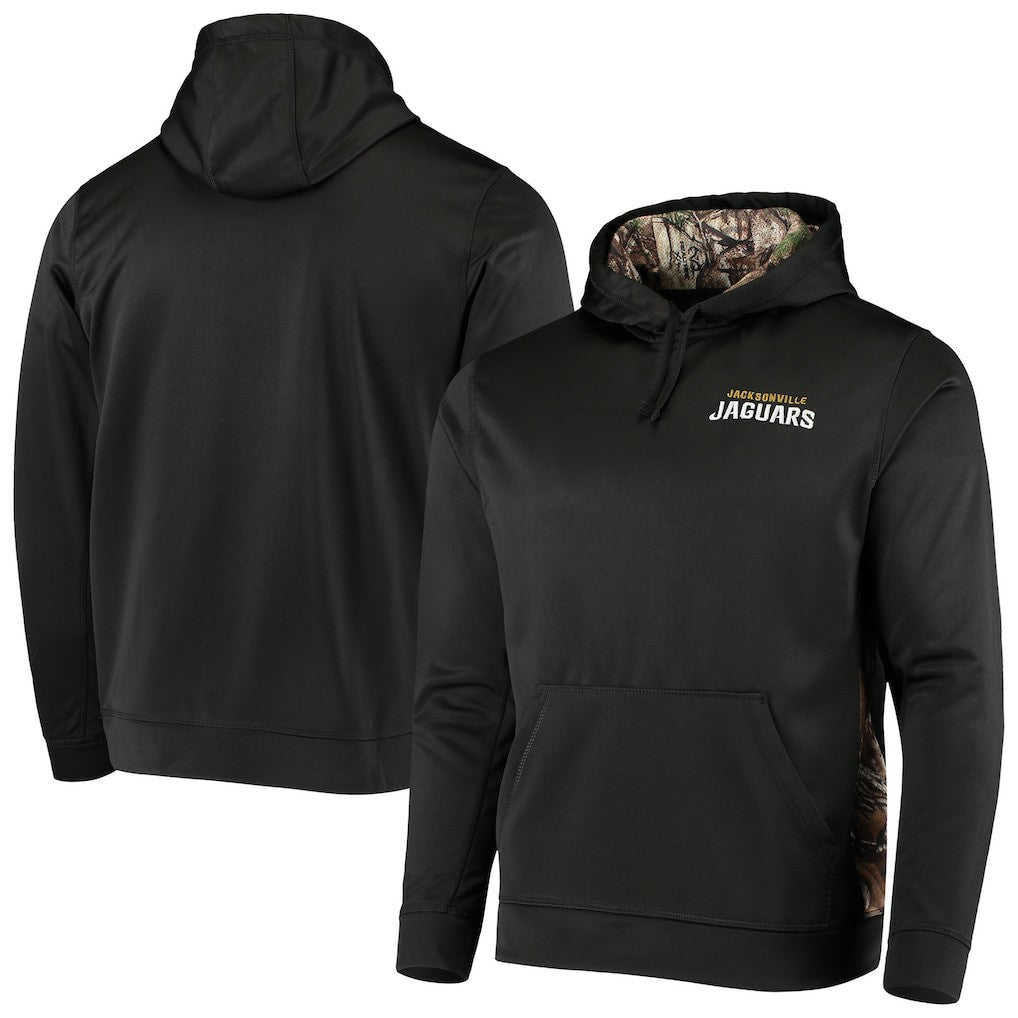 Jacksonville Jaguars Dunbrooke Logo Ranger Pullover Hoodie - Black/Realtree Camo Hoodies