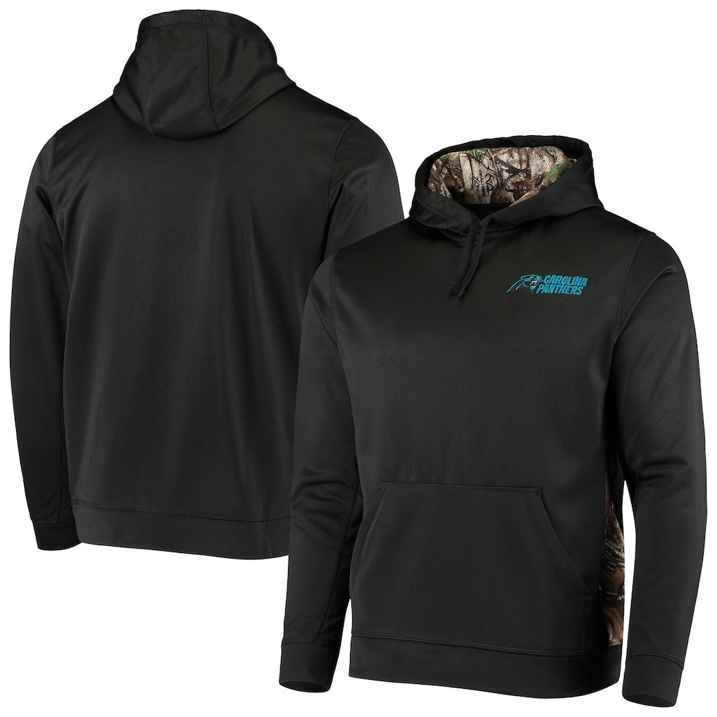 Carolina Panthers Dunbrooke Logo Ranger Pullover Hoodie - Black/Realtree Camo Hoodies