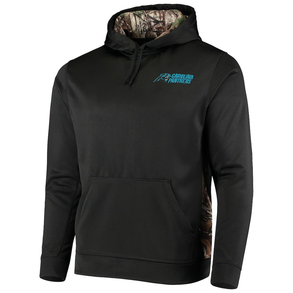 Carolina Panthers Dunbrooke Logo Ranger Pullover Hoodie - Black/Realtree Camo Hoodies