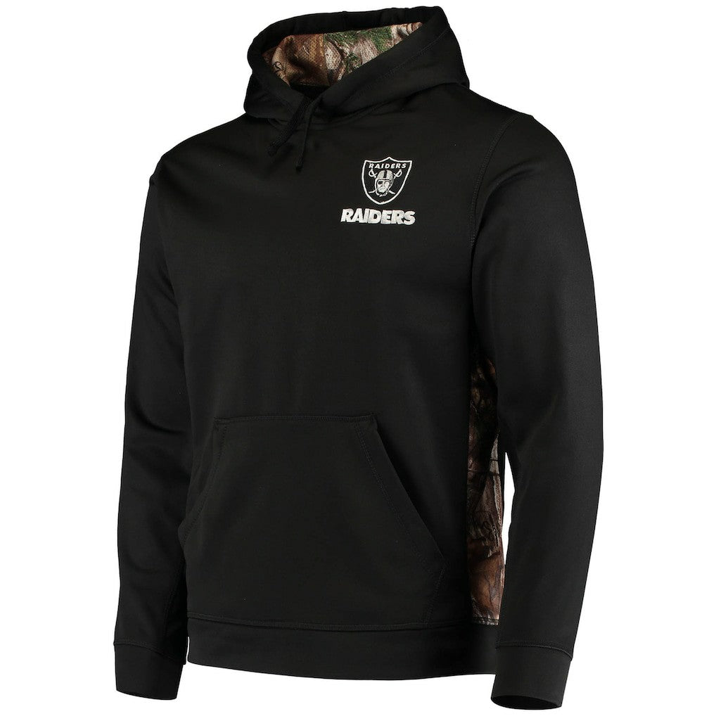 Las Vegas Raiders Dunbrooke Logo Ranger Pullover Hoodie - Black/Realtree Camo Hoodies