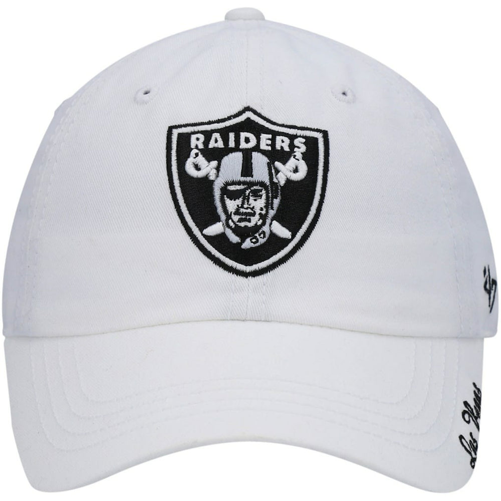 Las Vegas Raiders '47 Women's Miata Clean Up Primary Adjustable Hat - White Hats