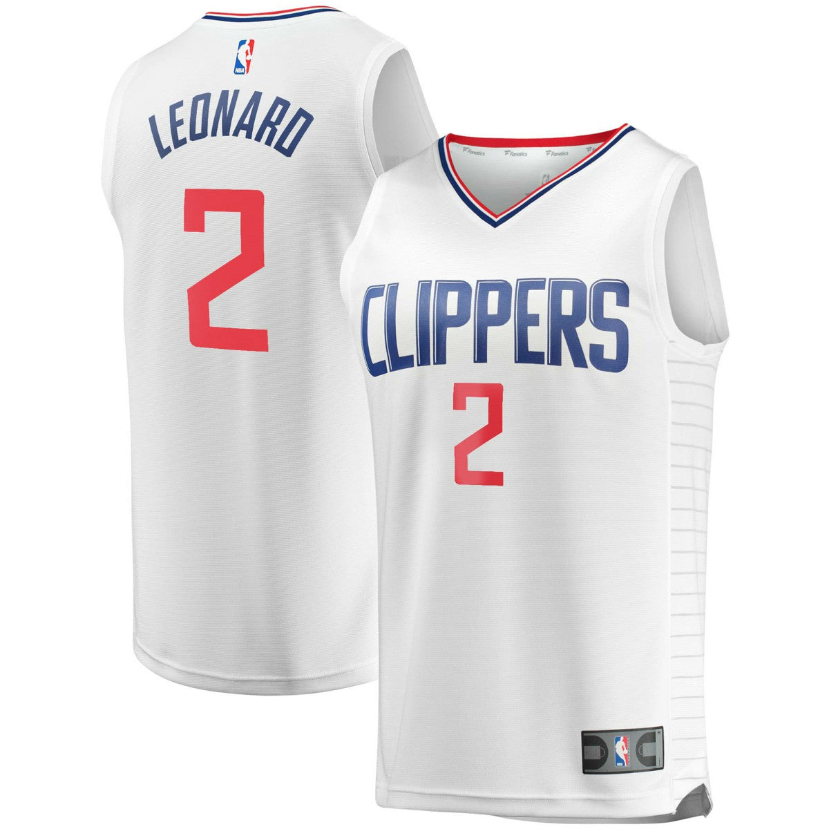 Kawhi Leonard LA Clippers Youth 2020/21 Fast Break Player Jersey White Association Edition - Fanatics