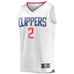 Kawhi Leonard LA Clippers Youth 2020/21 Fast Break Player Jersey White Association Edition - Fanatics