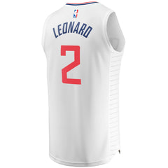 Kawhi Leonard LA Clippers Youth 2020/21 Fast Break Player Jersey White Association Edition - Fanatics