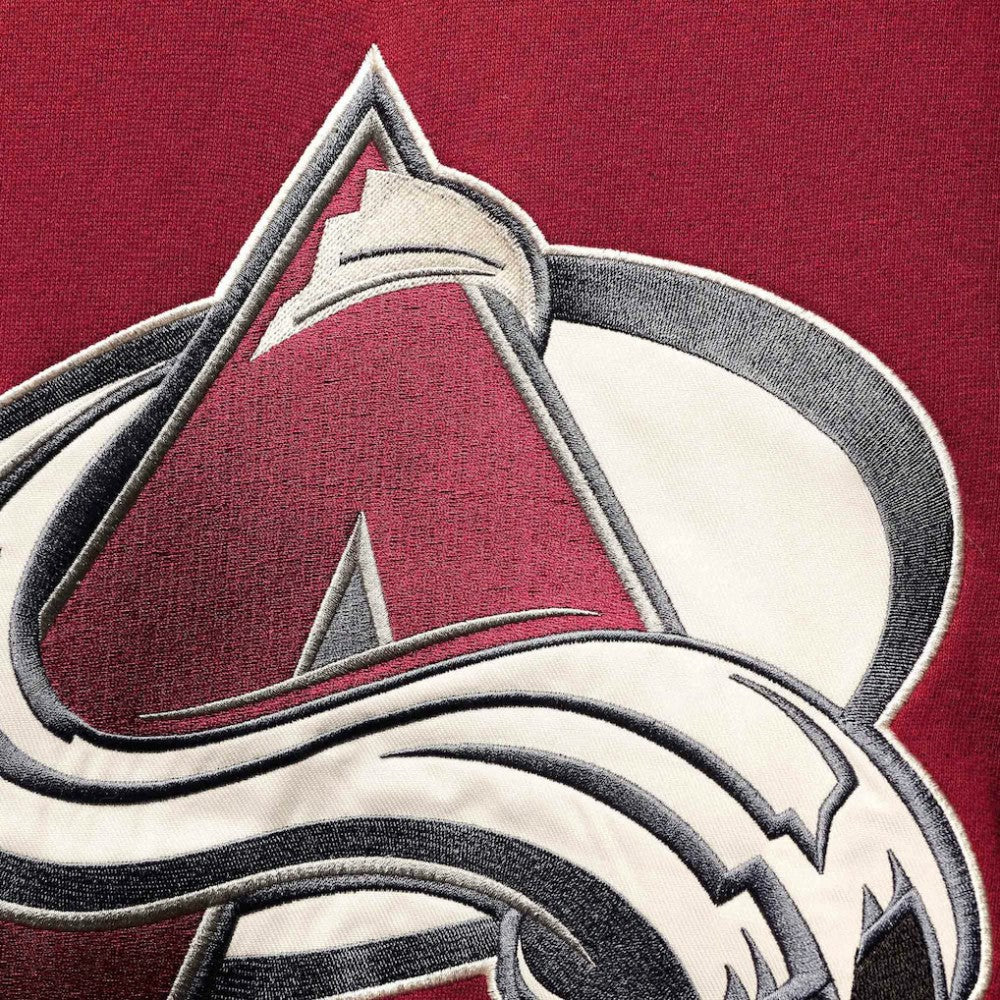 Nathan MacKinnon Colorado Avalanche '47 Player Name & Number Lacer Pullover Hoodie - Burgundy | US 3848260