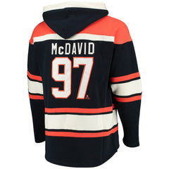 Connor McDavid Edmonton Oilers '47 Player Name & Number Lacer Pullover Hoodie - Navy | US 3848273