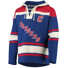 Mark Messier New York Rangers '47 Retired Player Name & Number Lacer Pullover Hoodie - Blue | US 3848811