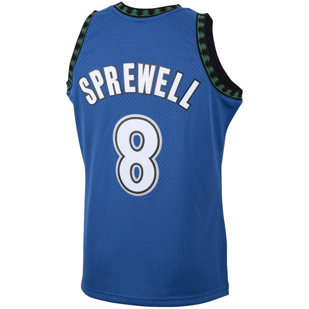 Latrell Sprewell Minnesota Timberwolves 2003/04 Hardwood Classics Swingman Jersey Blue - Mitchell & Ness