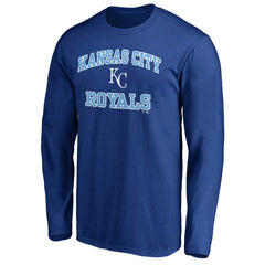 Men's Royal Kansas City Royals Team Heart & Soul Long Sleeve T-Shirt T-shirts