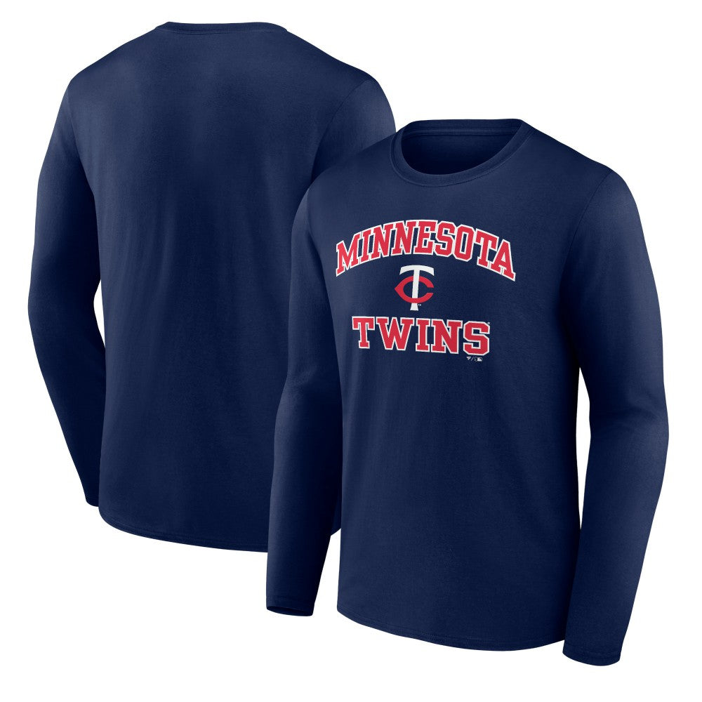 Men's Navy Minnesota Twins Team Heart & Soul Long Sleeve T-Shirt T-shirts