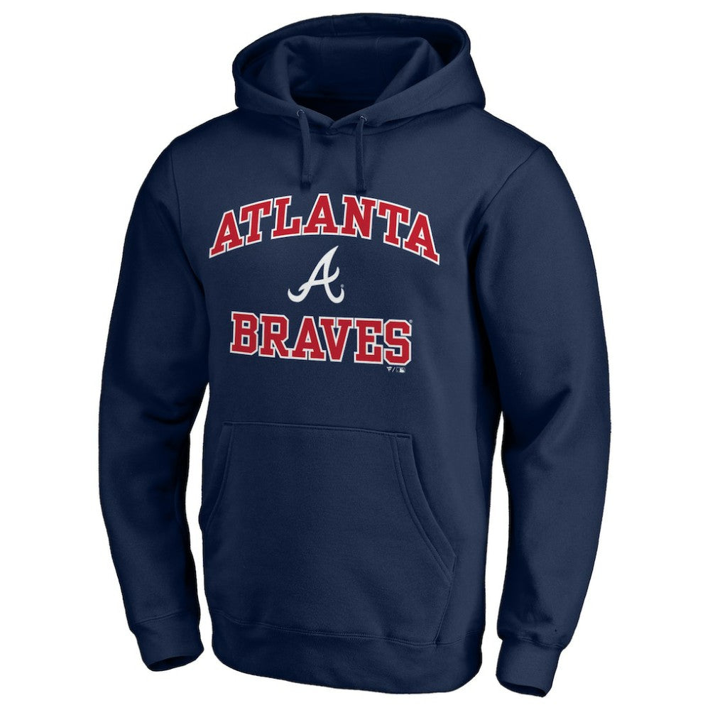 Atlanta Braves Heart & Soul Pullover Hoodie - Navy Hoodies