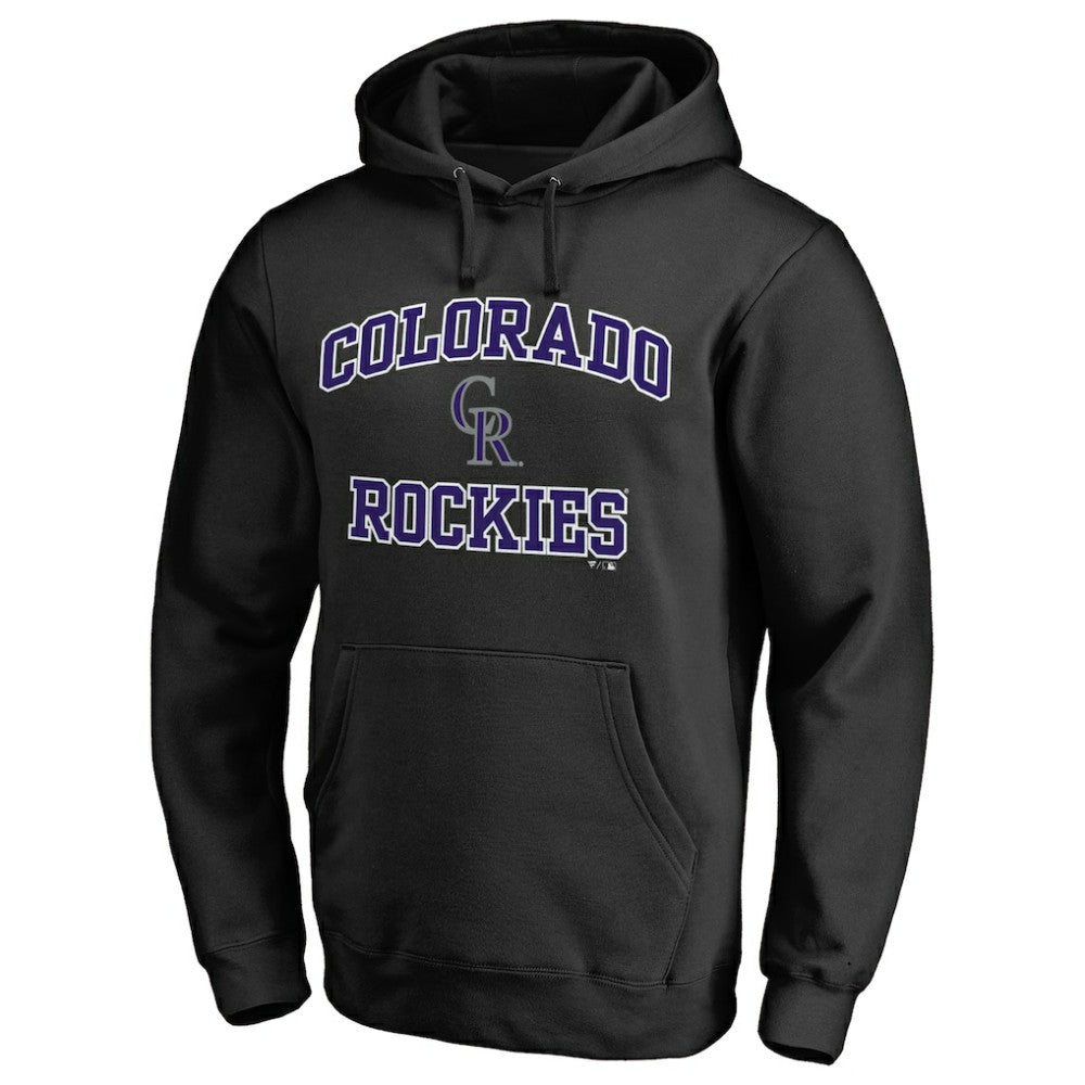 Colorado Rockies Heart & Soul Pullover Hoodie - Black Hoodies