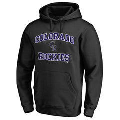 Colorado Rockies Heart & Soul Pullover Hoodie - Black Hoodies