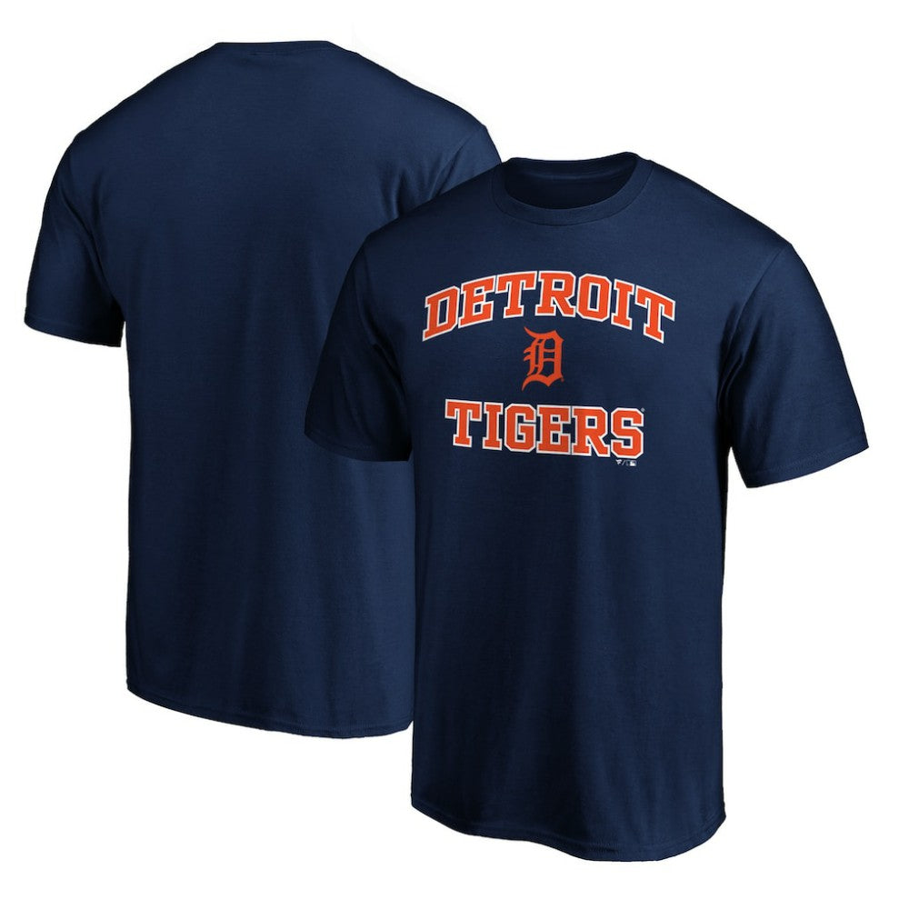 Detroit Tigers Fanatics MTO Label Heart & Soul T-Shirt - Navy T-shirts