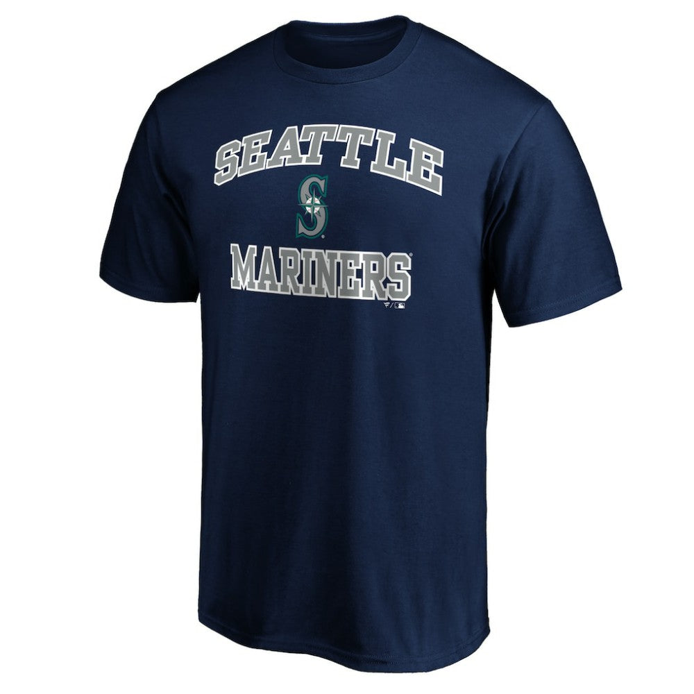 Seattle Mariners Fanatics MTO Label Heart & Soul T-Shirt - Navy T-shirts