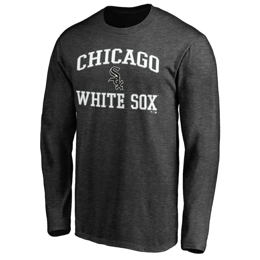 Men's Charcoal Chicago White Sox Team Heart & Soul Long Sleeve T-Shirt T-shirts