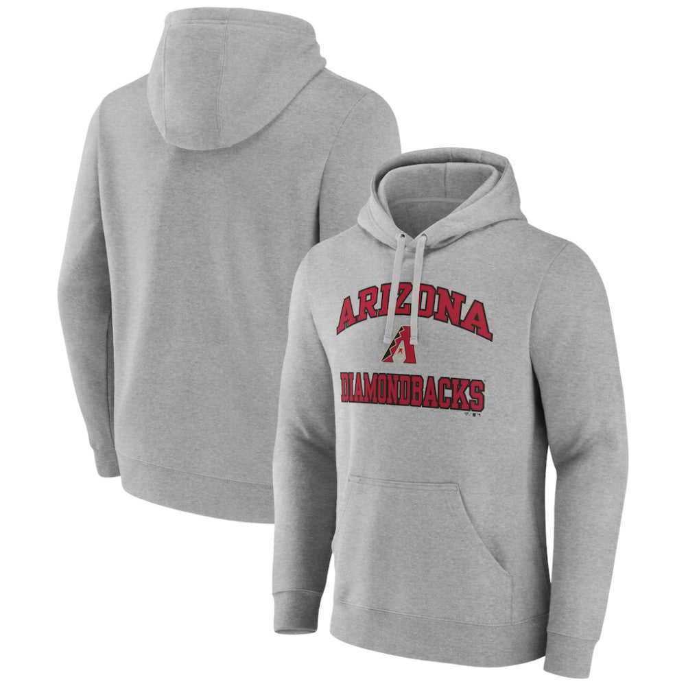 Arizona Diamondbacks Fanatics MTO Label Heart & Soul Pullover Hoodie - Heather Gray Hoodies