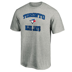 Toronto Blue Jays Fanatics MTO Label Heart & Soul T-Shirt - Heather Gray T-shirts