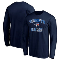 Toronto Blue Jays Team Heart & Soul Long Sleeve T-Shirt - Navy T-shirts