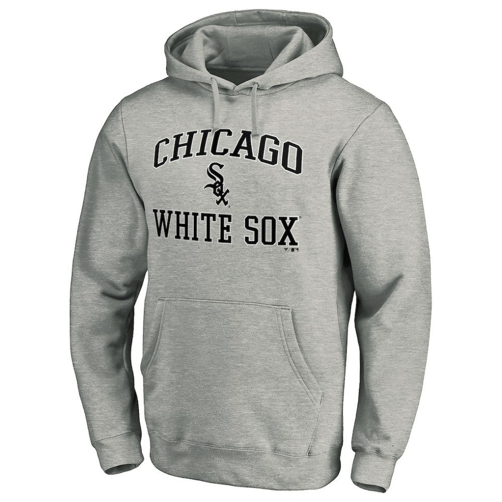 Chicago White Sox Fanatics MTO Label Heart & Soul Pullover Hoodie - Heather Gray Hoodies