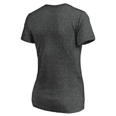 Chicago White Sox Fanatics Women's Team Logo Lockup V-Neck T-Shirt - Heathered Charcoal T-shirts