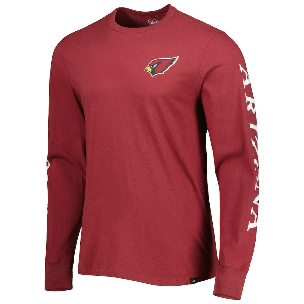 Arizona Cardinals '47 Triple Threat Franklin Long Sleeve T-Shirt - Cardinal T-shirts