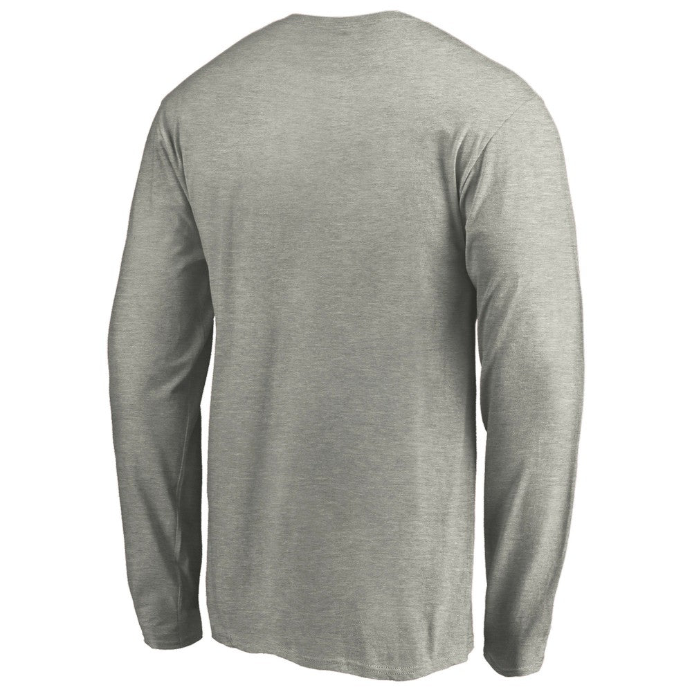 Los Angeles Angels Official Team Logo Long Sleeve T-Shirt - Heather Gray T-shirts