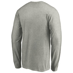 Pittsburgh Pirates Official Team Logo Long Sleeve T-Shirt - Heather Gray T-shirts