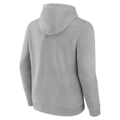 Baltimore Orioles Official Logo Fitted Pullover Hoodie - Heather Gray Hoodies