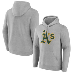 Athletics Official Logo Fitted Pullover Hoodie - Heather Gray Hoodies