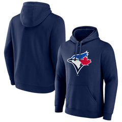 Toronto Blue Jays Official Logo Fitted Pullover Hoodie - Navy Hoodies