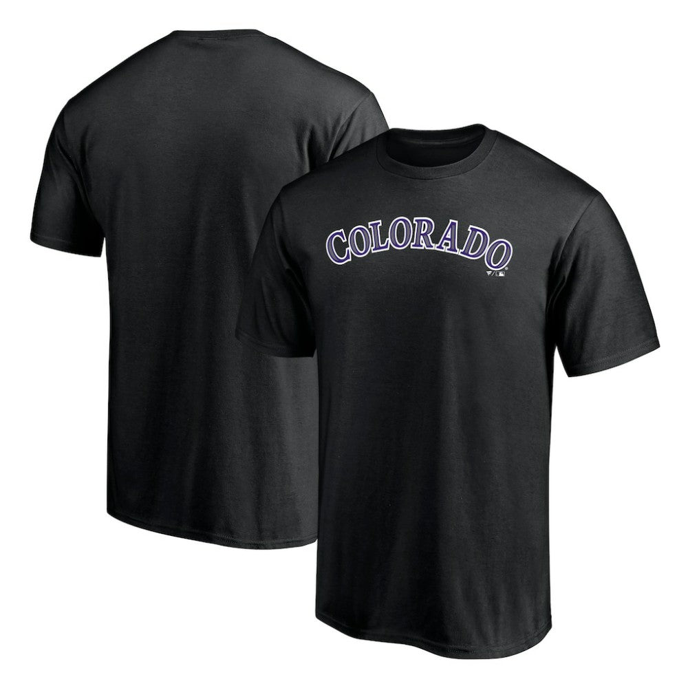 Colorado Rockies Official Wordmark T-Shirt - Black T-shirts