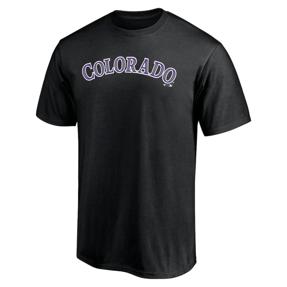 Colorado Rockies Official Wordmark T-Shirt - Black T-shirts