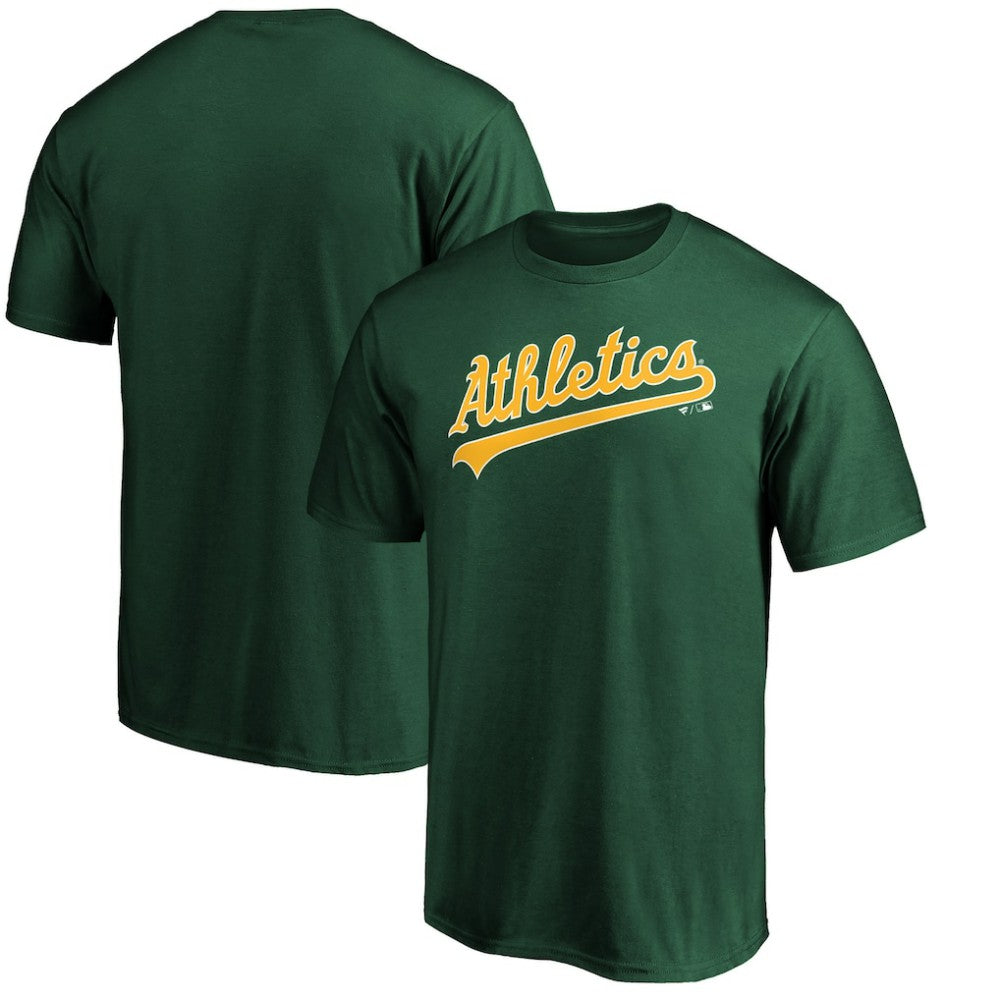 Athletics Official Wordmark Team T-Shirt - Green T-shirts