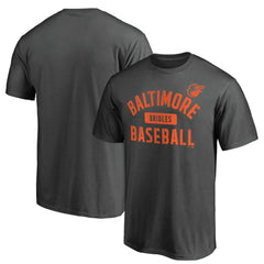 Baltimore Orioles Iconic Primary Pill T-Shirt - Charcoal T-shirts
