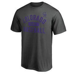 Colorado Rockies Iconic Primary Pill T-Shirt - Charcoal T-shirts