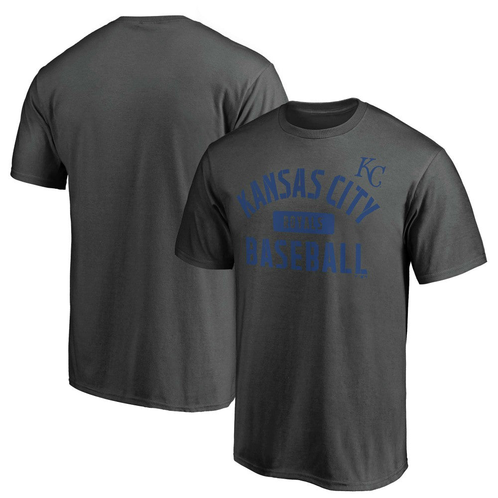 Kansas City Royals Iconic Primary Pill T-Shirt - Charcoal T-shirts