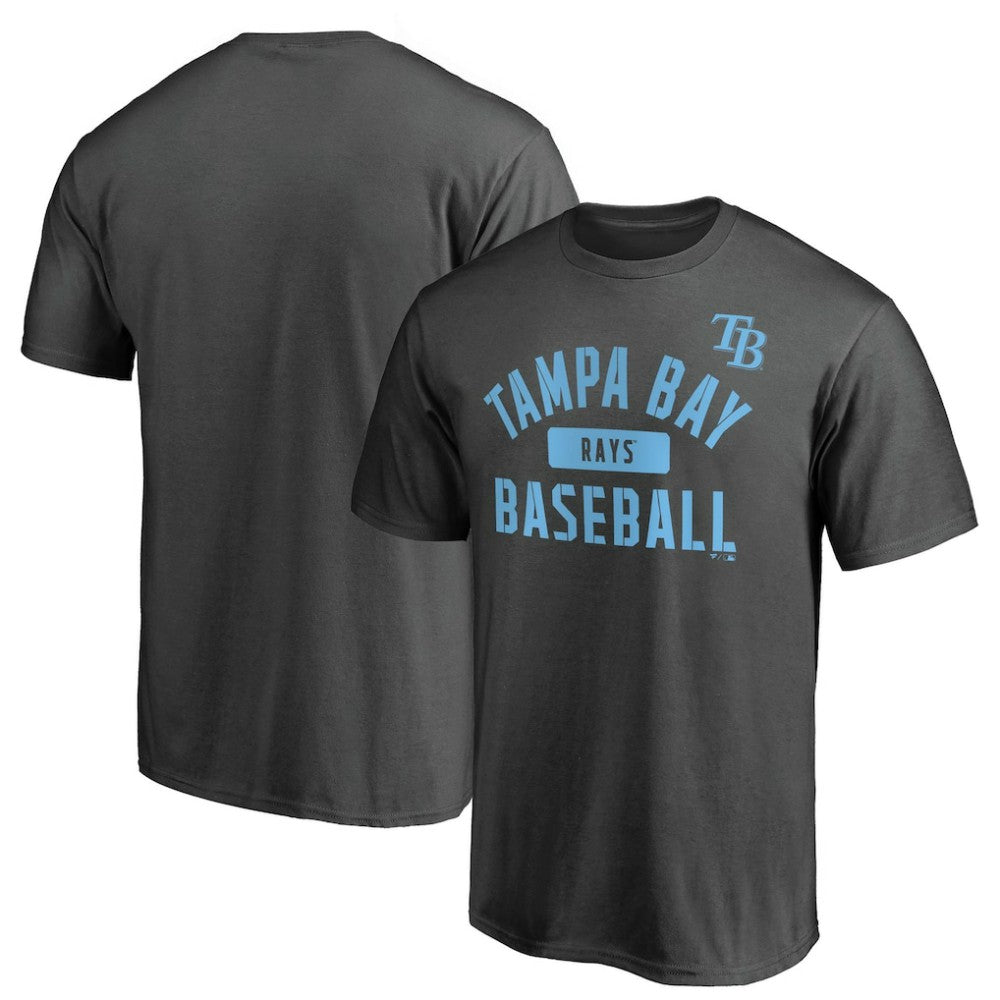 Tampa Bay Rays Iconic Primary Pill T-Shirt - Charcoal T-shirts