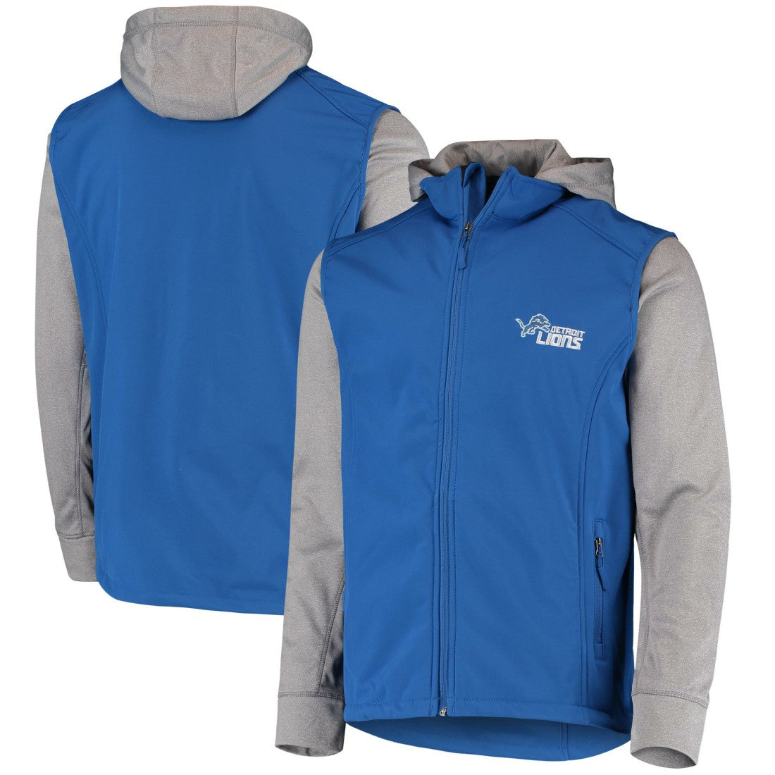Detroit Lions Dunbrooke Alpha Full-Zip Jacket - Blue/Gray Jackets