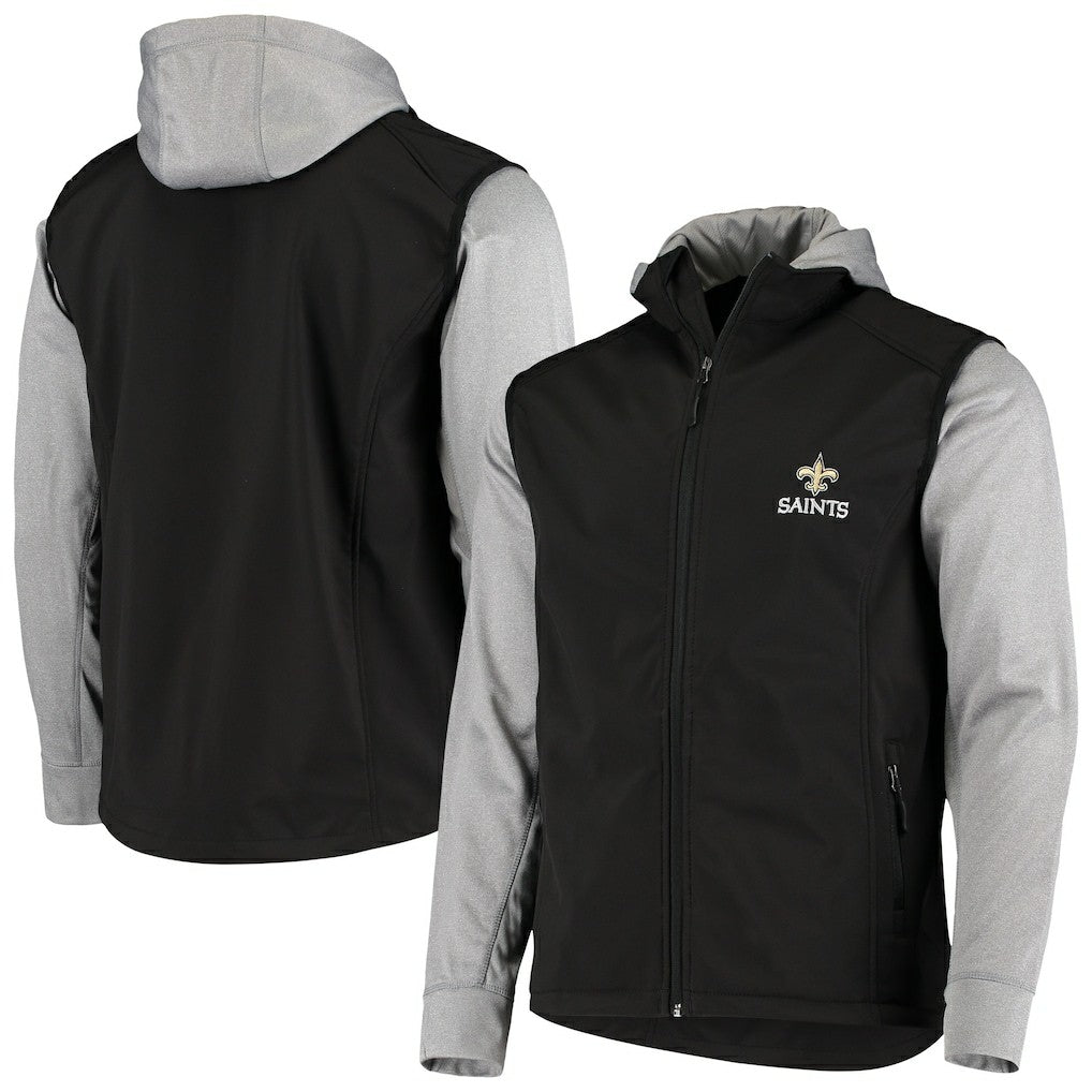 New Orleans Saints Dunbrooke Alpha Full-Zip Jacket - Black/Gray Jackets