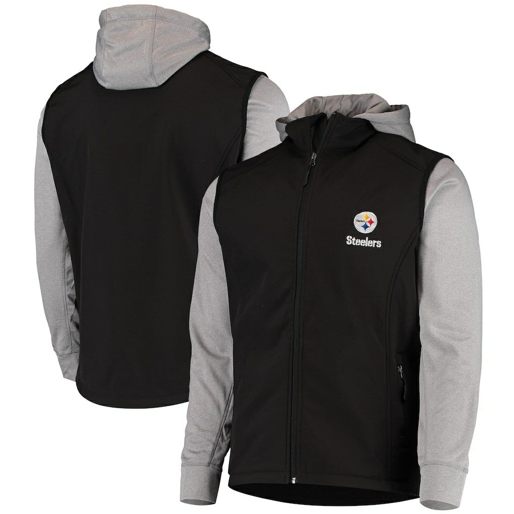 Pittsburgh Steelers Dunbrooke Alpha Full-Zip Jacket - Black/Gray Jackets