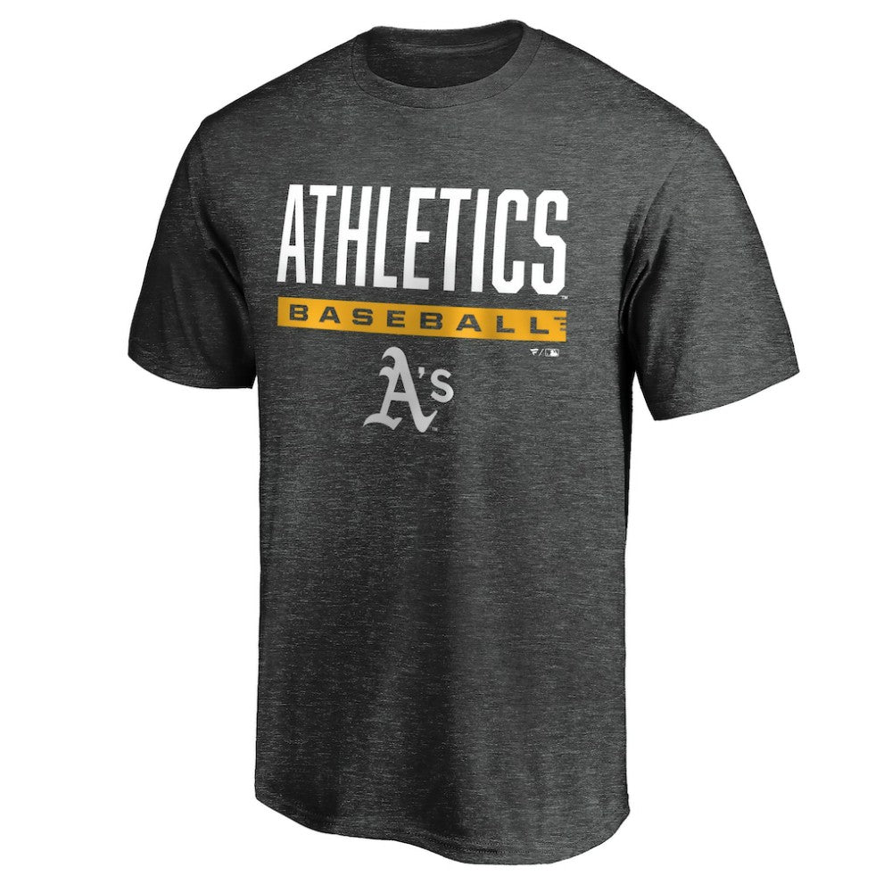 Athletics Win Stripe Logo T-Shirt II - Charcoal T-shirts