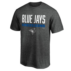 Toronto Blue Jays Win Stripe Logo T-Shirt - Charcoal T-shirts